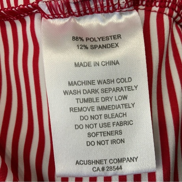 FootJoy FJ Men’s XL RedWhite Striped Moisture Wicking Golf Polo Shirt. - Picture 8 of 8